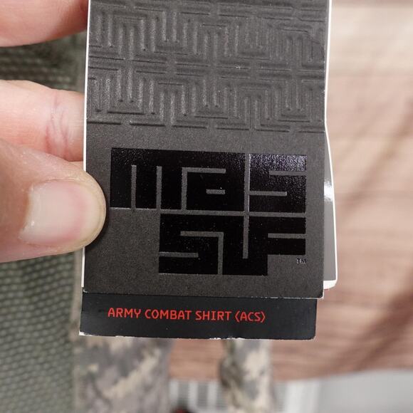 Massif Army Combat Shirt Mens Medium Military Flame Resistant Tactical ACS Camo - Picture 7 of 11